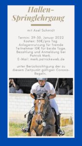 Hallen-Springlehrgang 25-30 Januar 2022