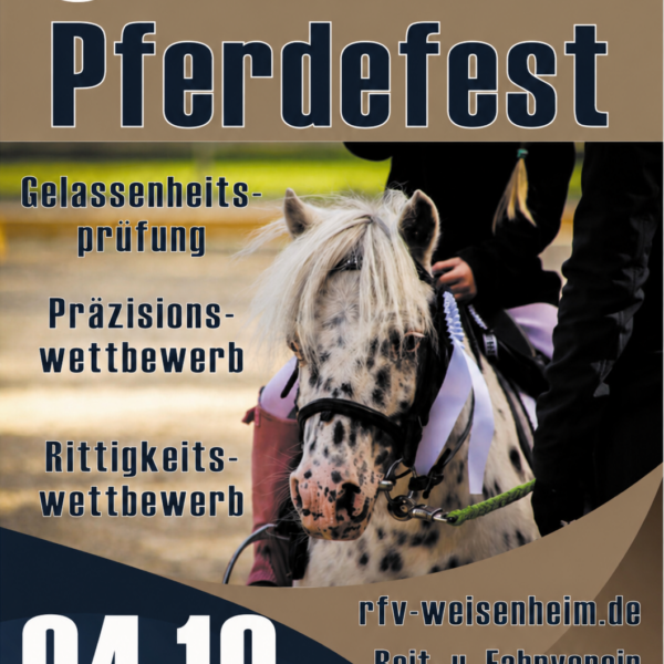 Plakat Pfaelzer Pferdefest 2026