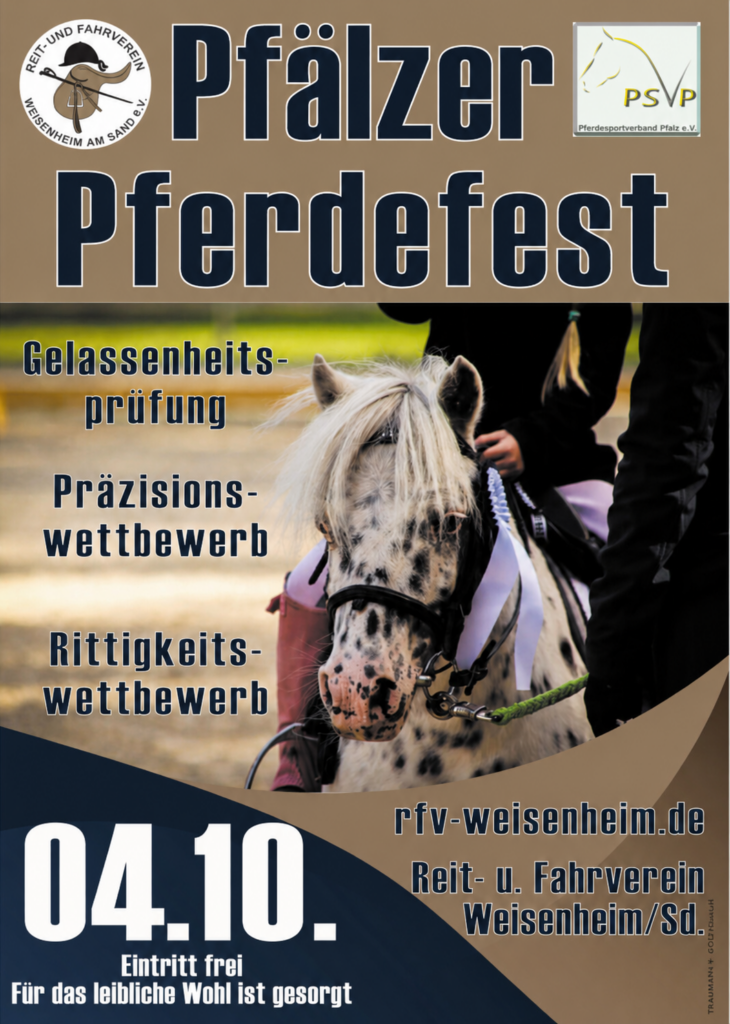 Plakat Pfaelzer Pferdefest 2026